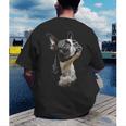 Boston Terrier Dog Graphic Pet Art Boston Terrier For Men Women Kids Men's Back Print T-Shirt, funny gift