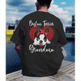 Boston Terrier Grandma Dog Owner Boston Terrier For Men Women Men's Back Print T-Shirt, funny gift