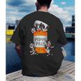 Boston Terrier Happy Pills T-Shirt Men's Back Print T-Shirt, funny gift