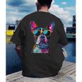 Boston Terrier Lovers Pop Art Boston Terrier Men's Back Print T-Shirt, funny gift