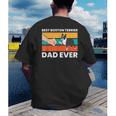 Cute Boston Terrier Best Boston Terrier Dad Ever Men's Back Print T-Shirt, funny gift