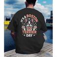 It’s A Boston Terrier Day Pet Cute Dog Lover Cartoon Men's Back Print T-Shirt, funny gift