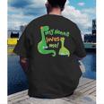 Kids My Nonna Loves Me Dinosaur Grandson Men's Back Print T-Shirt, funny gift