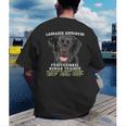 Labrador Retriever Lab Professional Human Trainer Men's Back Print T-Shirt, funny gift