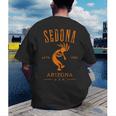 Sedona Arizona Southwestern Style Souvenir Vintage Men's Back Print T-Shirt, funny gift