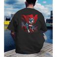 Super Power Superhero Boston Terrier Dog For Men Women Kids Men's Back Print T-Shirt, funny gift