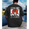 Vintage Japanese Dogzilla Boston Terrier Men's Back Print T-Shirt, funny gift