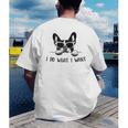 Boston Terrier Dog Owner I Do What I Want Pet Men's Back Print T-Shirt, funny gift
