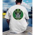 Boston Terrier Dog St Patricks Day Irish Pet Lover Men Women Kids Men's Back Print T-Shirt, funny gift