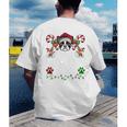 Most Likely Decorate Her Boston Terrier Dog Ugly Christmas Men's Back Print T-Shirt, funny gift