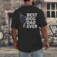 Best Dog Dad Ever Boston Terrier Dog Lover For Dad Men Women Girls Kids Men's Back Print T-Shirt, funny design