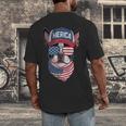 Boston Terrier 4th Of July US Merica Bostie Dog Patriotic For Men Women Kids Men's Back Print T-Shirt, funny design
