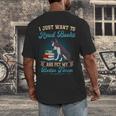 Boston Terrier American Gentleman Bibliophile Book Lover Men's Back Print T-Shirt, funny design