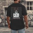 Boston Terrier American Gentleman Personal Stalker Dog Lover Men's Back Print T-Shirt, funny design