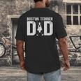 Boston Terrier Dad Of A Bostie Dad Bostie Father Men's Back Print T-Shirt, funny design
