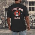 Boston Terrier Dad Dog Father For Men Women Kids Men's Back Print T-Shirt, funny design
