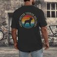Boston Terrier Dad Retro Vintage Dog Bostie Dad Men Men's Back Print T-Shirt, funny design