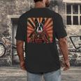 Boston Terrier Dog Japanese Art Samurai Ukiyo-e Men's Back Print T-Shirt, funny design