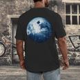 Boston Terrier Dog Moon Dog Mom Dad Women Men Dog Lovers Men's Back Print T-Shirt, funny design