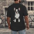 Boston Terrier Dog Motif Pet Art Boston Terrier For Men Women Kids Men's Back Print T-Shirt, funny design