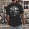 Boston Terrier Dog Nature Scene Graphic Art Men Women Girls Kids Men's Back Print T-Shirt, funny design