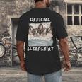 Boston Terrier Dog Official Sleepshirt Pajamas Nightgown Men Women Girls Kids Men's Back Print T-Shirt, funny design