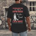 Boston Terrier Mom American Gentleman Dog Lover Mother's Day Men's Back Print T-Shirt, funny design
