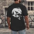 Boston Terrier And Moon Halloween Costume Dog Lover Men's Back Print T-Shirt, funny design