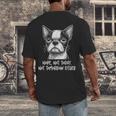 Boston Terrier Nope Not Today Not Tomorrow Either Sarcastic Men's Back Print T-Shirt, funny design