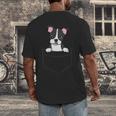 Boston Terrier In The Pocket Cute Pocket Boston Terrier Men's Back Print T-Shirt, funny design