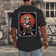 Boston Terrier Samurai Ninja Vintage Anime Japanese Ukiyo-e Men's Back Print T-Shirt, funny design