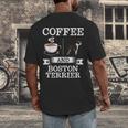 Boston Terrier Shirt Coffee And Boston Terrier Cute Dog For Men Women Girls Kids Men's Back Print T-Shirt, funny design