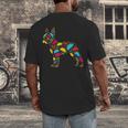 Boston Terrier Tacos Mexican Cinco De Mayo Taco Men's Back Print T-Shirt, funny design