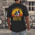 Boston Terrier Never Underestimate a Girl With a Bostie Men's Back Print T-Shirt, funny design