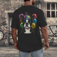 Celebration Event Birthday Party Boston Terrier Men's Back Print T-Shirt, funny design