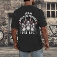 Cute Cartoon For Dog Owners Pet Team Boston Terrier Men's Back Print T-Shirt, funny design