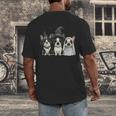 Cute Halloween Boston Terrier Dogs Witch Hat Ghost Dog For Men Women Kids Men's Back Print T-Shirt, funny design