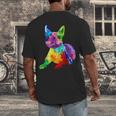 Dog Lover Boston Terrier Dog Colorful Boston Terrier Men Women Kids Men's Back Print T-Shirt, funny design