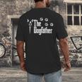 The Dogfather Boston Terrier Dog Dad Tshirt Idea Men's Back Print T-Shirt, funny design