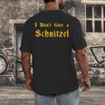 I Don't Give a Schnitzel T-Shirt Men's Back Print T-Shirt, funny design