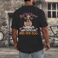 This Girl Loves Watermelon And Her Boston Terrier Dog Mother Men's Back Print T-Shirt, funny design