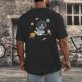 Kawaii Kids & Boys Astronaut Space Boston Terrier Dog Lover Men's Back Print T-Shirt, funny design