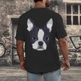 Kids Boston Terrier Dog For Women And Girls Men's Back Print T-Shirt, funny design