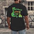 Kids My Nonna Loves Me Dinosaur Grandson Men's Back Print T-Shirt, funny design