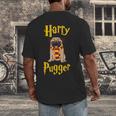 Lovely Harry Pugger Pug Men's Back Print T-Shirt, funny design