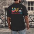Peace Love Boston Terrier Tie Dye Dog Lover For Men Women Girls Kids Men's Back Print T-Shirt, funny design