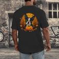 Pumpkin Boston Terrier Costume On Boston Terrier Halloween Men's Back Print T-Shirt, funny design
