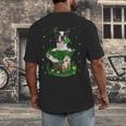 St Patrick's Day Leprechaun Boston Terrier Dog Shamrock For Men Women Kids Men's Back Print T-Shirt, funny design