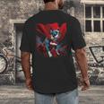 Super Power Superhero Boston Terrier Dog For Men Women Kids Men's Back Print T-Shirt, funny design
