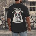 Today Is A Boston Terrier Day Cute Dog Lover Cartoon Men's Back Print T-Shirt, funny design
